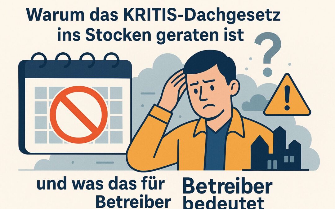 KRITIS-Dachgesetz: Warum das neue Gesetz stockt – und was Betreiber jetzt wissen müssen